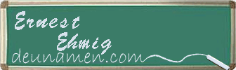 Ernest Ehmig Visitenkarte